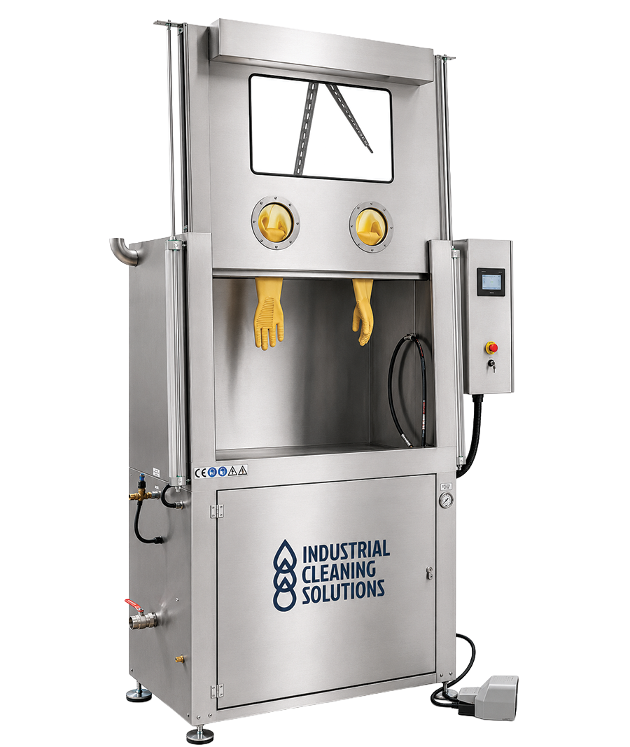 ics-Manueel-pneumatisch-RVS-kast-open-logo